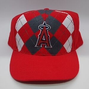 Califirnia‎ Angels AAA Automobile Club Southern California Plaid Adjustable Hat